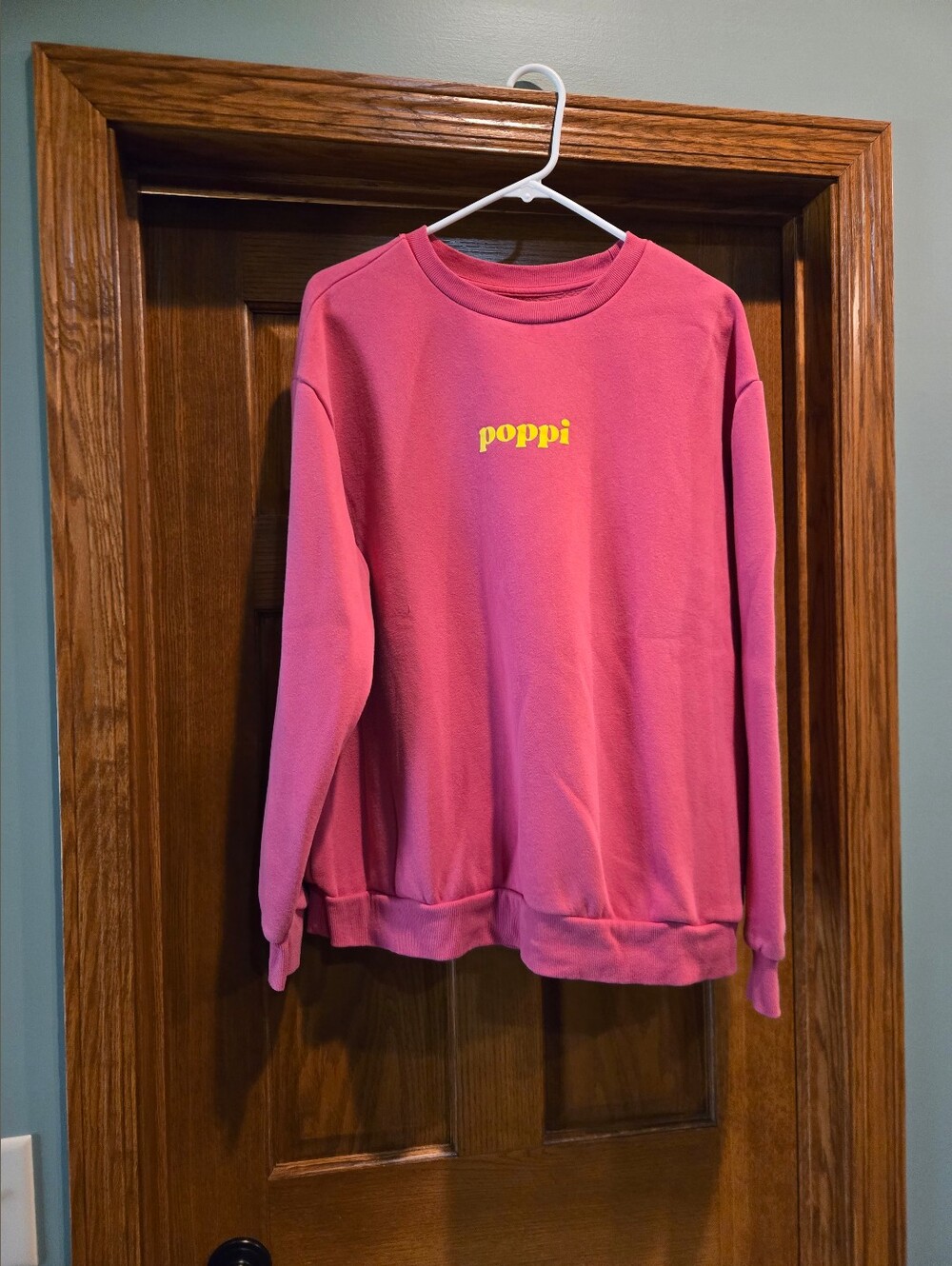 Poppi Pink Logo Crewneck Sweatshirt